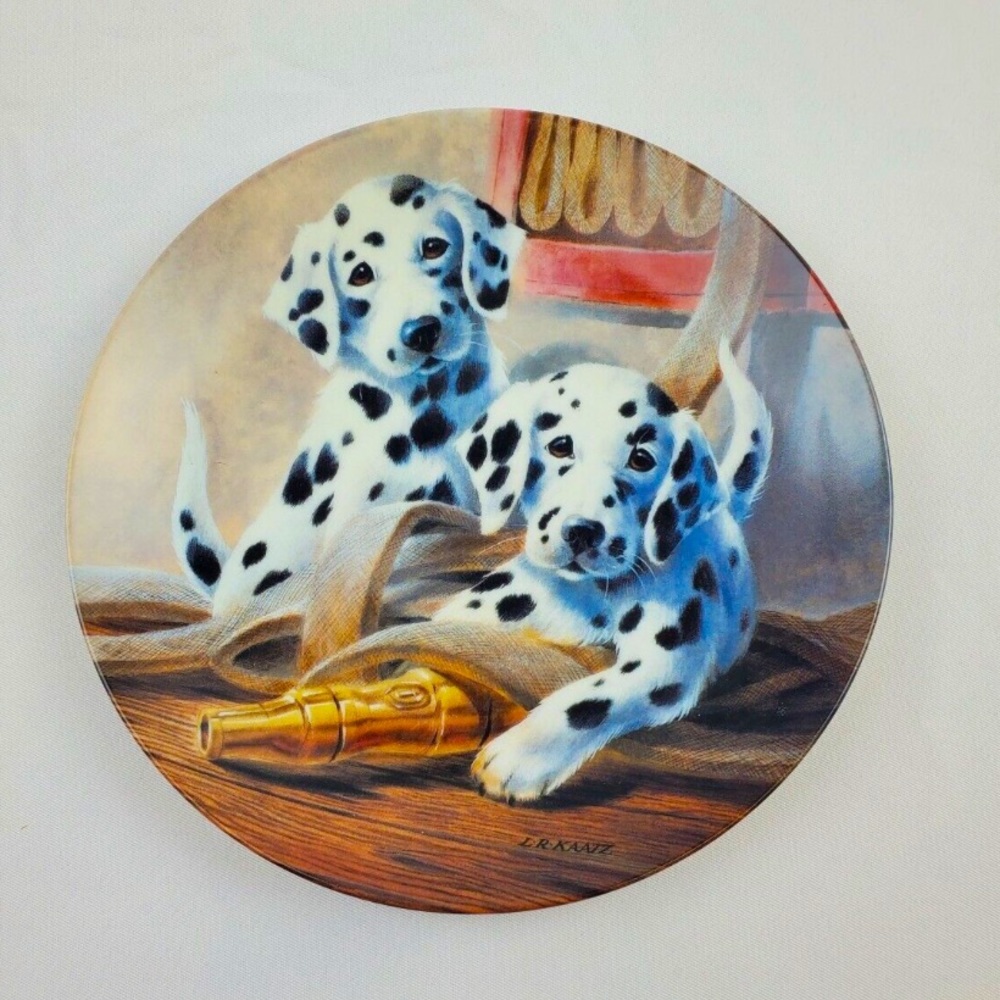 Its a Dog's Life - We've Been Spotted Knowles 8 Inch Collector Plate